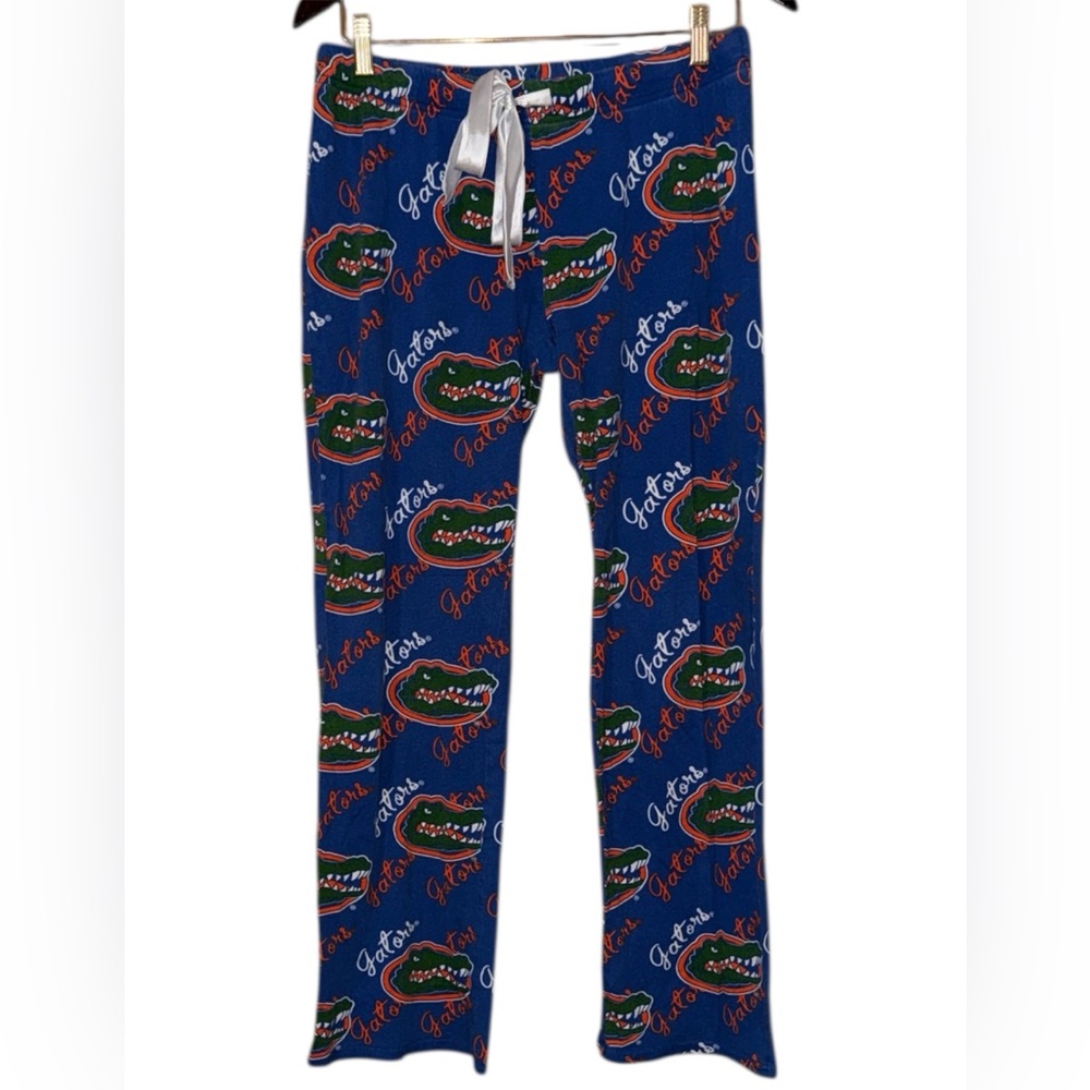 •SIDELINE APPAREL INC.•BLUE FLORIDA GATORS UNIVERSITY LOUNGE PANTS SIZE MEDIUM